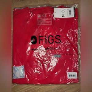 Figs Catarina Neon Red XS NWT